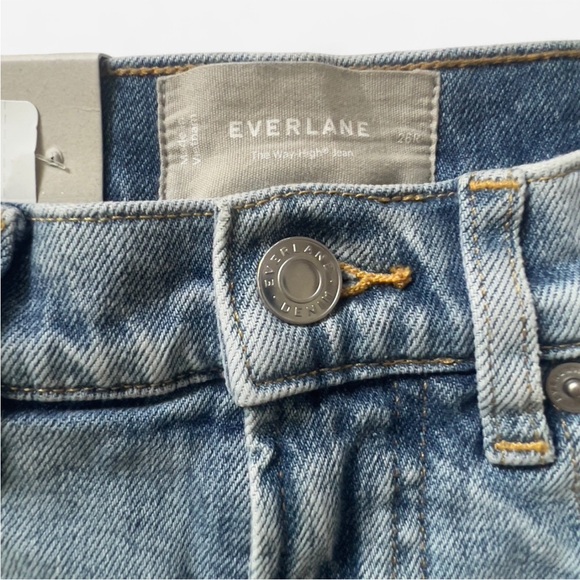 NWT Everlane The Way High Jean High-rise Straight Light Wash Denim Size 26R - Picture 5 of 12